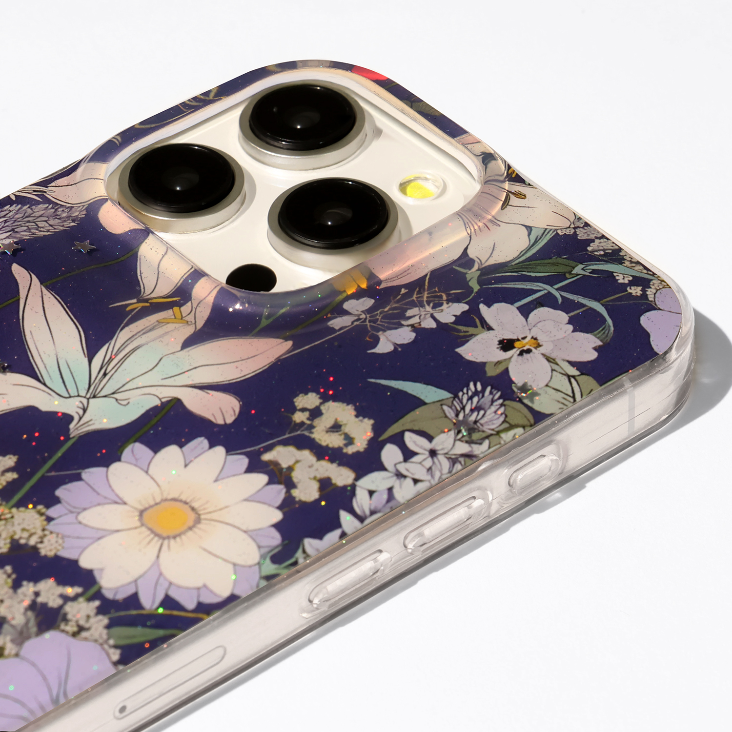 Pokrowiec Nak�adka Glow Glam niebieskie APPLE iPhone 16 / 2