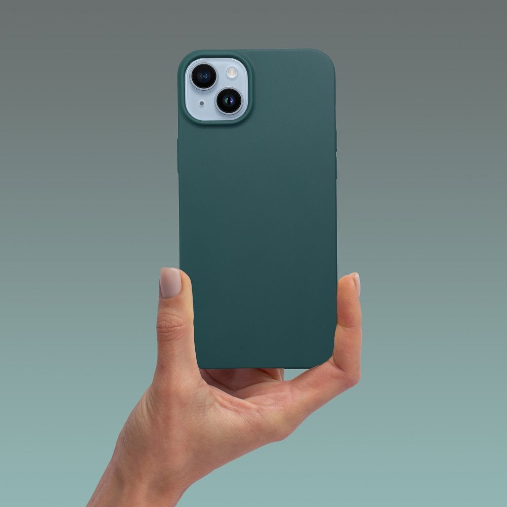 Pokrowiec Nakadka z matowego silikonu Back Case Matt ciemnozielone APPLE iPhone SE 2022 / 5