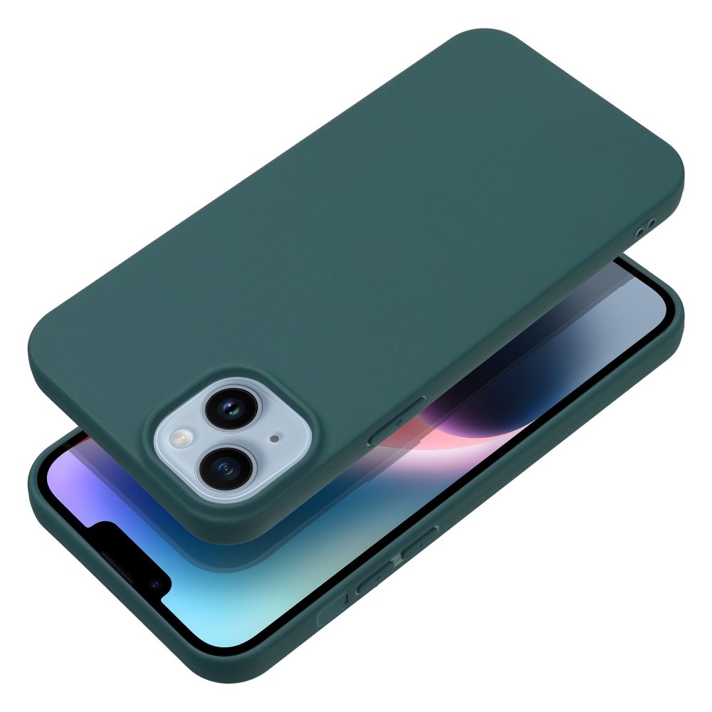 Pokrowiec Nakadka z matowego silikonu Back Case Matt ciemnozielone Honor X7a