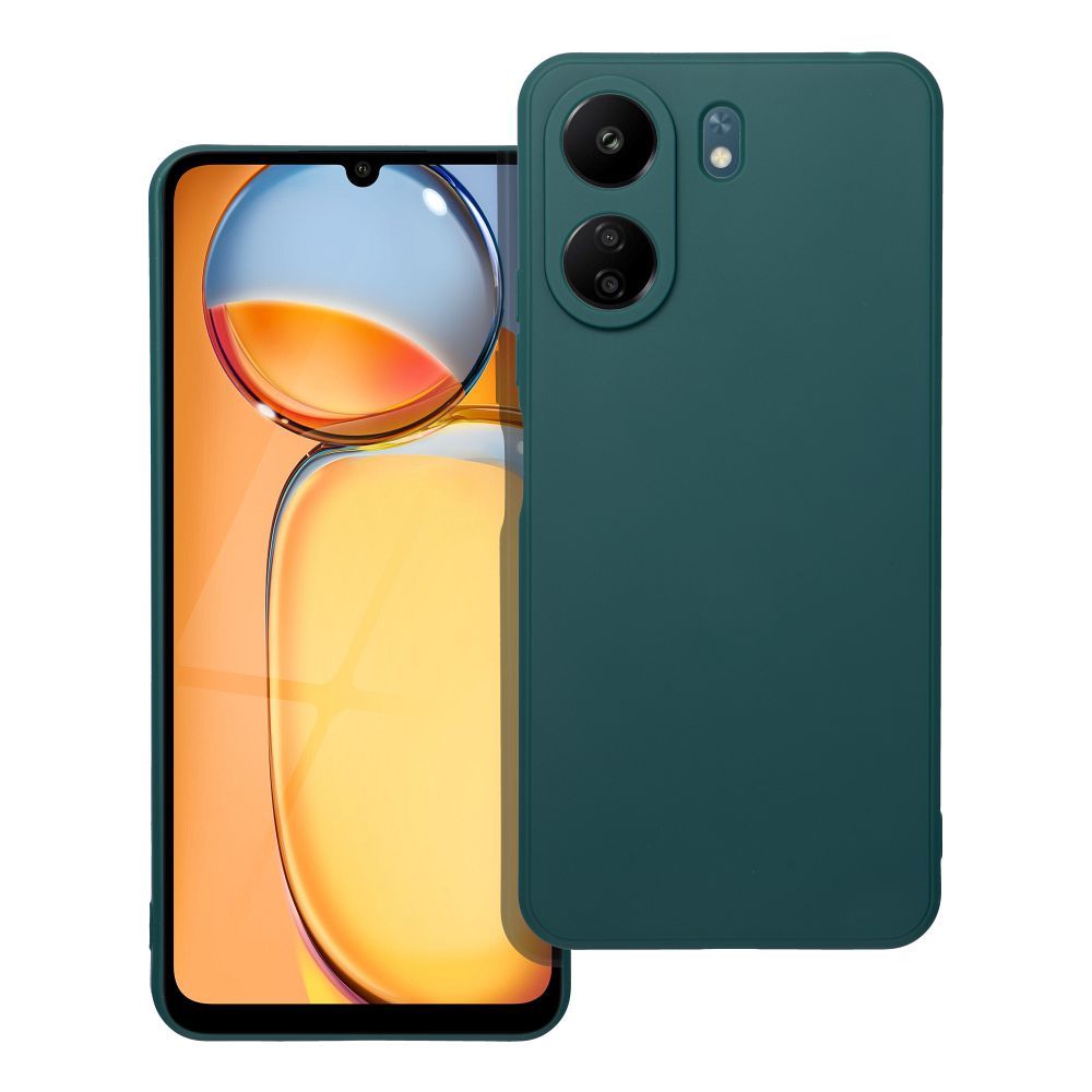 Pokrowiec Nakadka z matowego silikonu Back Case Matt ciemnozielone Xiaomi Poco C65