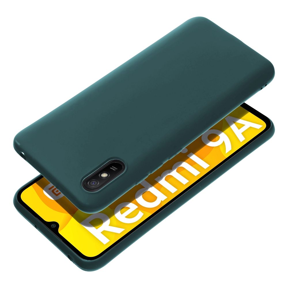Pokrowiec Nak�adka z matowego silikonu Back Case Matt ciemnozielone Xiaomi Redmi 9AT / 2