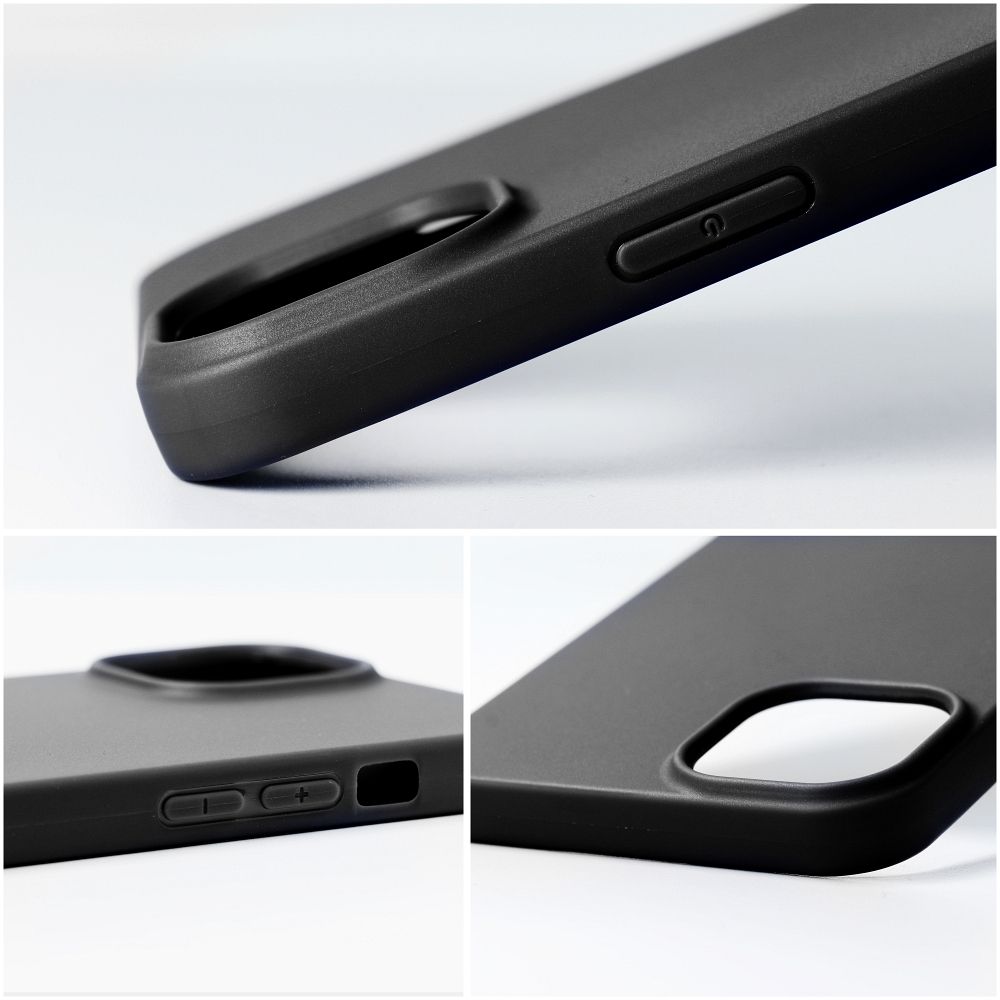 Pokrowiec Nakadka z matowego silikonu Back Case Matt czarne APPLE iPhone 11 Pro Max / 8
