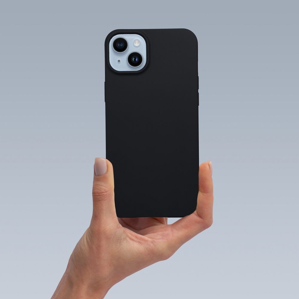 Pokrowiec Nakadka z matowego silikonu Back Case Matt czarne APPLE iPhone 12 Pro Max / 5