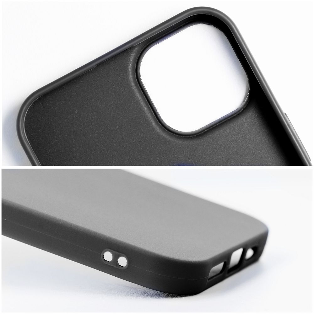 Pokrowiec Nakadka z matowego silikonu Back Case Matt czarne APPLE iPhone 12 Pro Max / 9