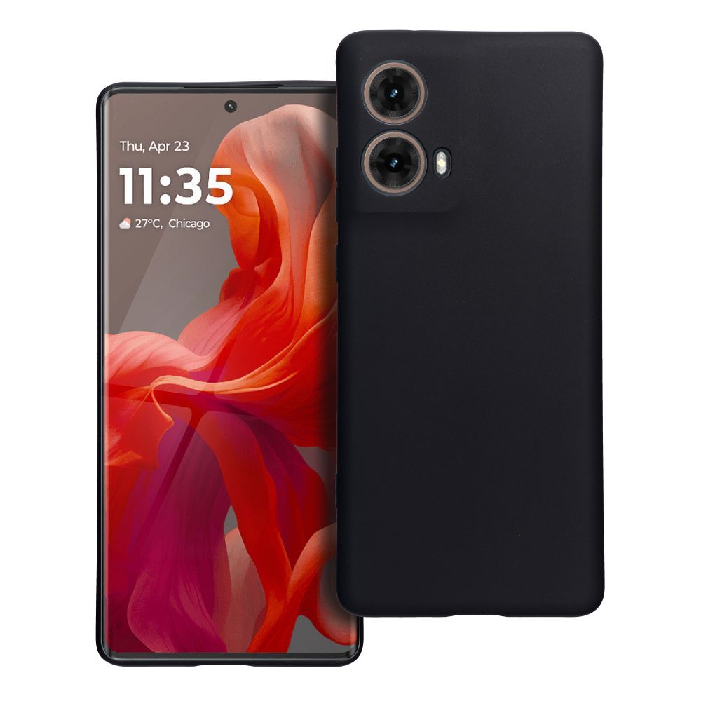 Pokrowiec Nakładka z matowego silikonu Back Case Matt czarne MOTOROLA Moto G85 5G Pokrowiec Nakładka z matowego silikonu Back Case Matt czarne MOTOROLA Moto G85 5G