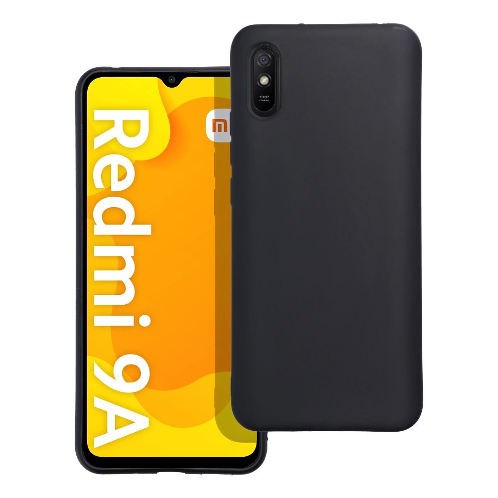 Pokrowiec Nakadka z matowego silikonu Back Case Matt czarne Xiaomi Redmi 9AT