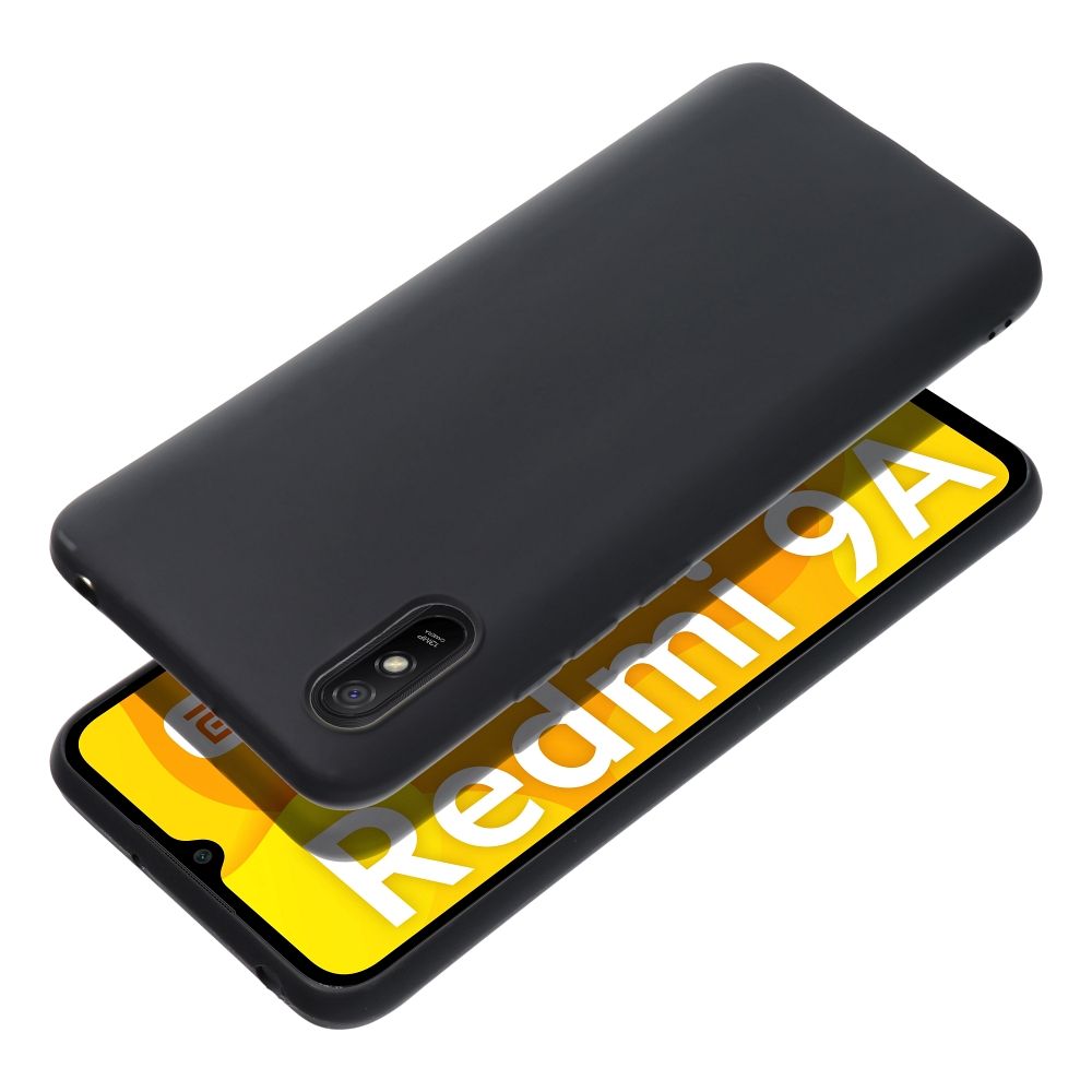 Pokrowiec Nakadka z matowego silikonu Back Case Matt czarne Xiaomi Redmi 9AT / 2