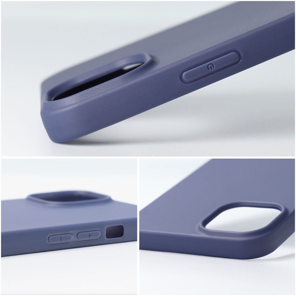 Pokrowiec Nakadka z matowego silikonu Back Case Matt granatowe APPLE iPhone 15 Pro Max / 8
