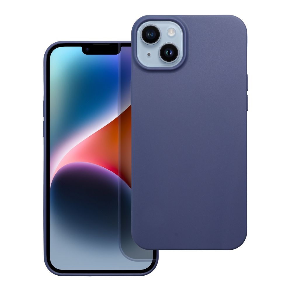 Pokrowiec Nakadka z matowego silikonu Back Case Matt granatowe Oppo Find X5 Pro