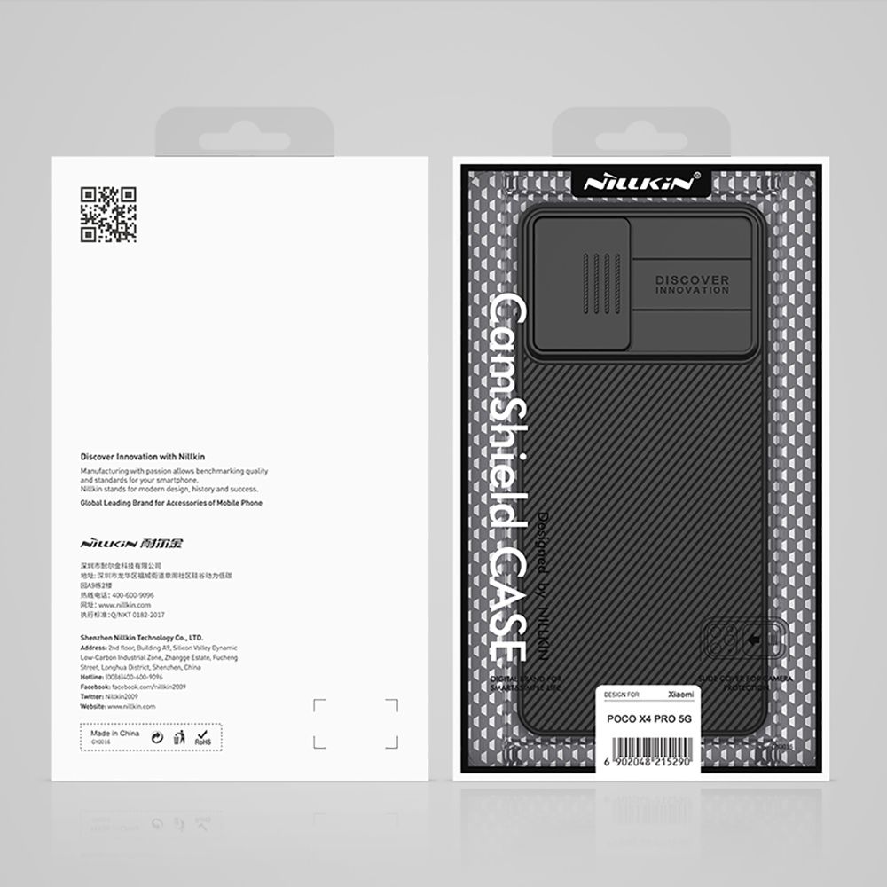 Pokrowiec Nillkin Camshield czarne Xiaomi POCO X4 Pro 5G / 12