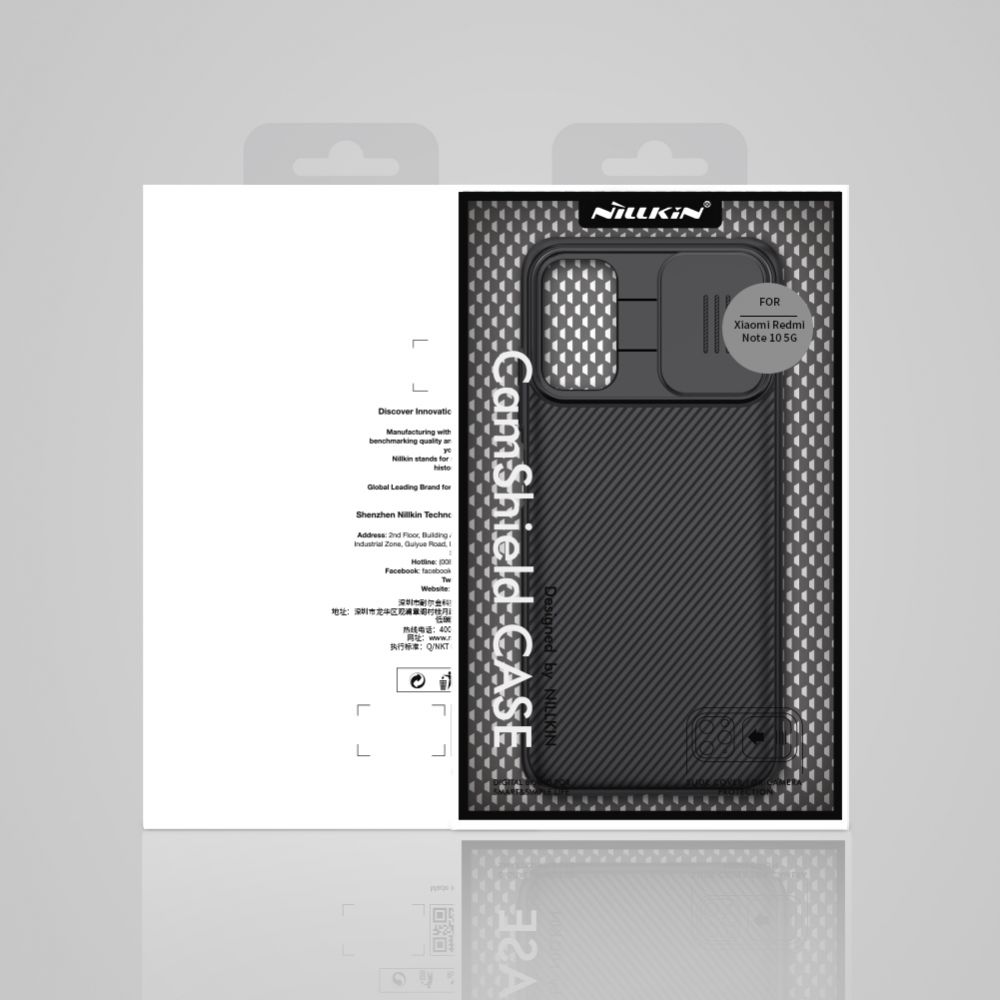 Pokrowiec Nillkincamshield czarne Xiaomi Redmi Note 10 5G / 8