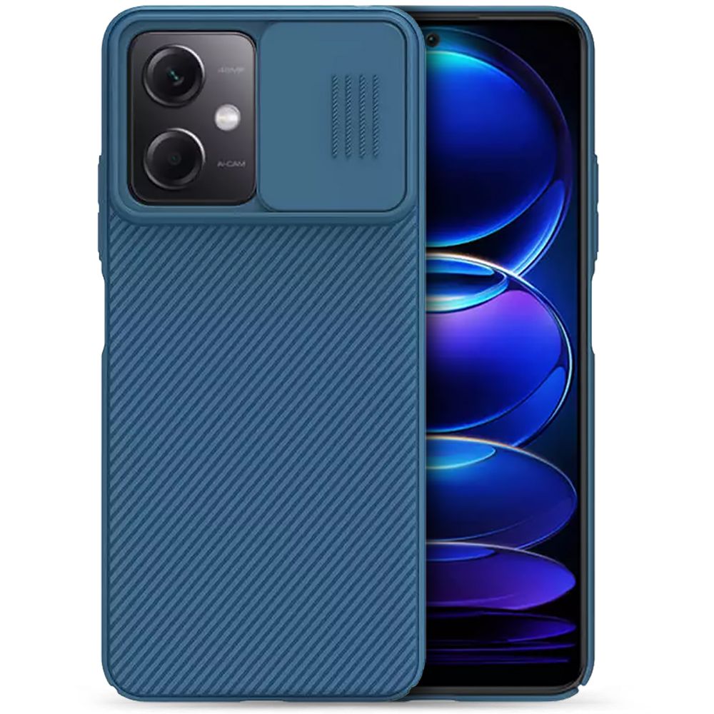 Pokrowiec Nillkin Camshield niebieskie Xiaomi Poco X5 5G