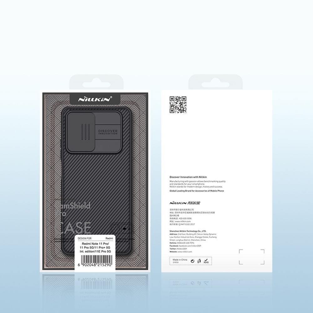 Pokrowiec Nillkin Camshield Pro czarne Xiaomi Redmi Note 11 Pro / 8