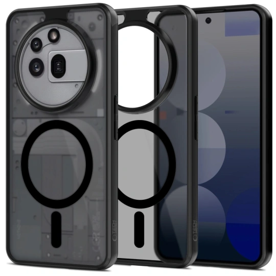 Pokrowiec etui Tech-Protect Magmat Magsafe matte black Nothing Phone 3a Pro