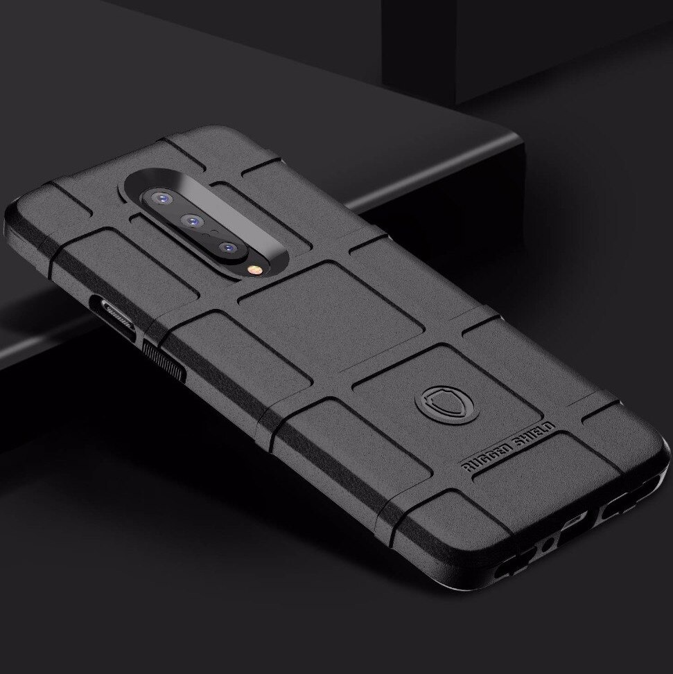 Pokrowiec etui pancerne Rugged Shield czarne OnePlus 7 Pro / 3