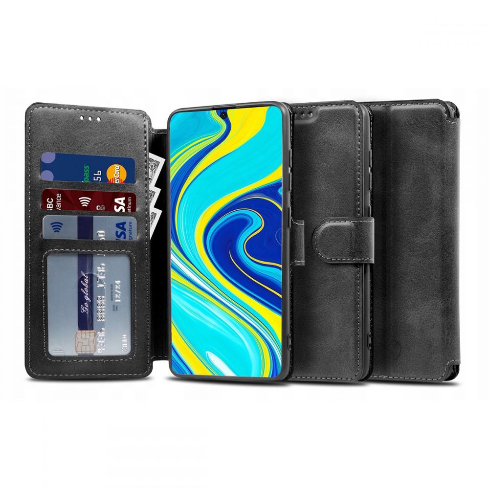 Pokrowiec etui z klapk Tech-protect Wallet Czarne Oppo A54 5G