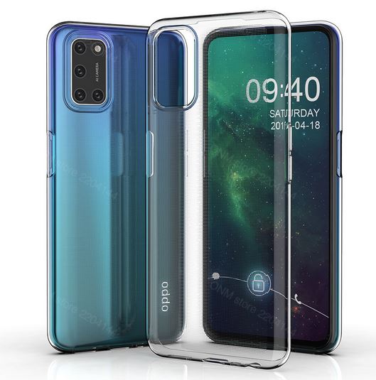 Pokrowiec silikonowe etui Back Case przeroczyste Oppo A72 / 2