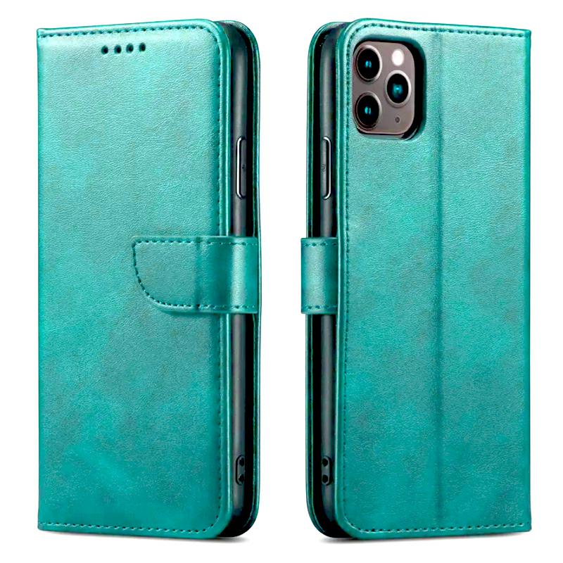 Pokrowiec etui z klapk na magnes Marva​ Wallet zielone Oppo A98 5G