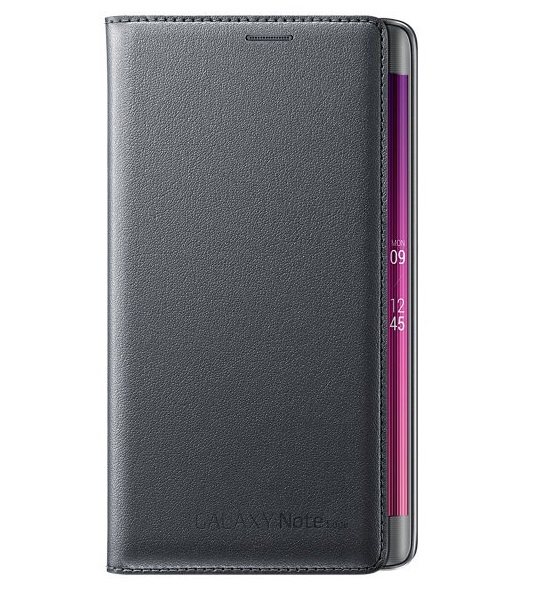 Pokrowiec oryginalne etui Flip Cover EF-WN915BCEGWW czarne SAMSUNG Galaxy Note 4 Edge / 2
