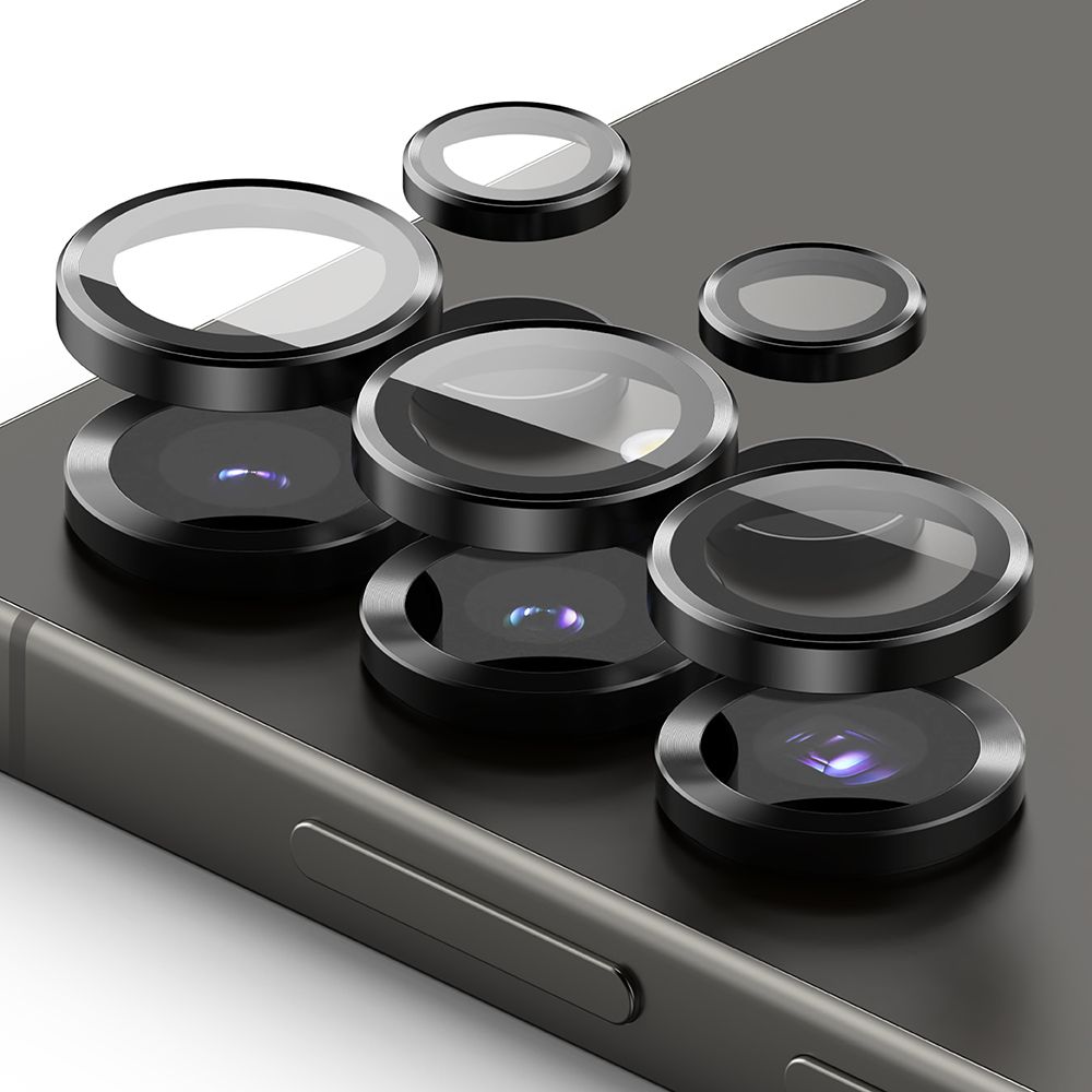 Szkło hartowane Osłona Aparatu Ringke Camera Frame Protector 2-pack czarne SAMSUNG Galaxy S25 Ultra / 2 Szkło hartowane Osłona Aparatu Ringke Camera Frame Protector 2-pack czarne SAMSUNG Galaxy S25 Ultra / 2