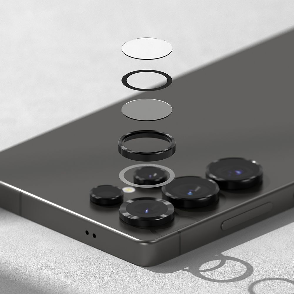 Szkło hartowane Osłona Aparatu Ringke Camera Frame Protector 2-pack czarne SAMSUNG Galaxy S25 Ultra / 5 Szkło hartowane Osłona Aparatu Ringke Camera Frame Protector 2-pack czarne SAMSUNG Galaxy S25 Ultra / 5