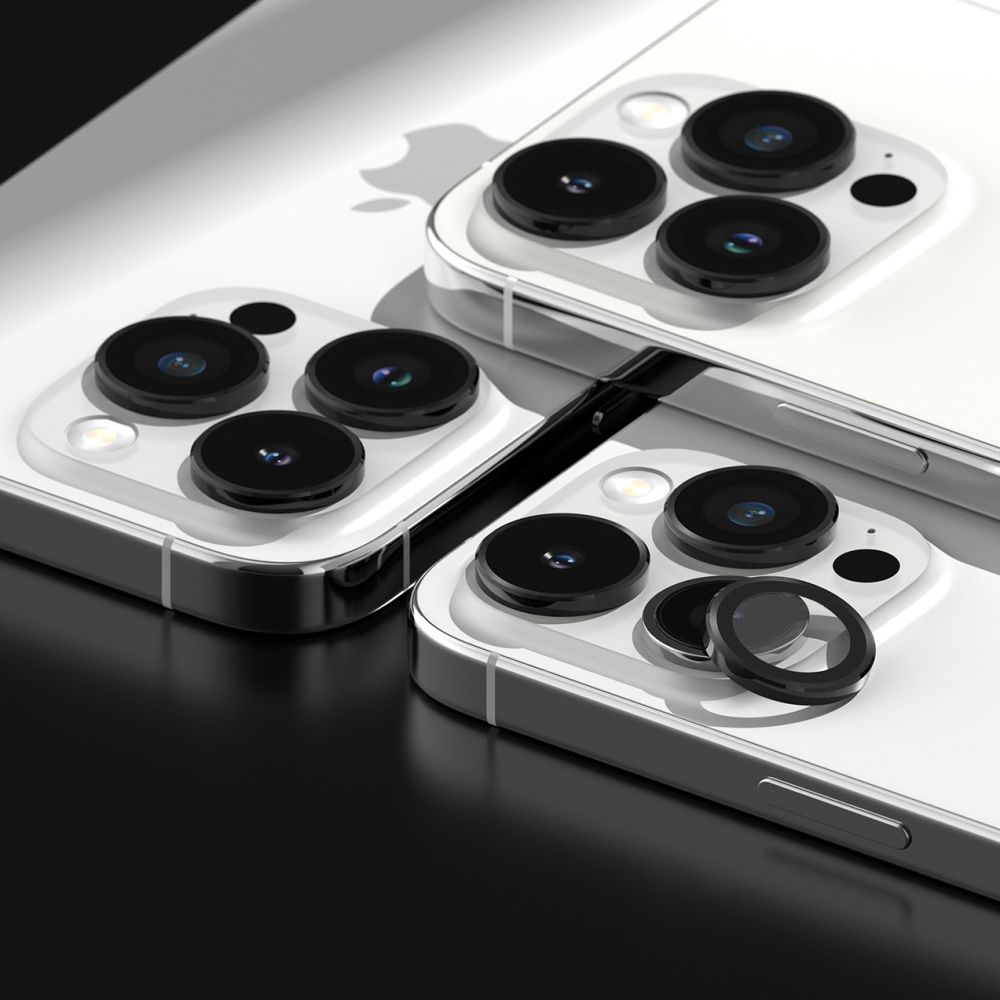 Szko hartowane Osona Aparatu Ringke Camera Frame Protector czarne APPLE iPhone 15 Pro / 2