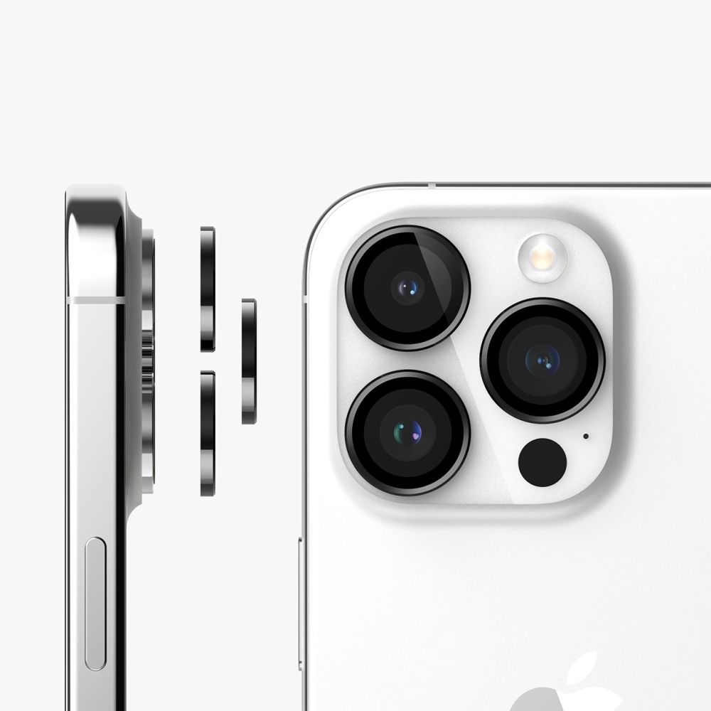 Szko hartowane Osona Aparatu Ringke Camera Frame Protector czarne APPLE iPhone 15 Pro / 3