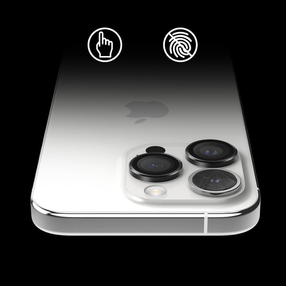 Szko hartowane Osona Aparatu Ringke Camera Frame Protector czarne APPLE iPhone 15 Pro / 7