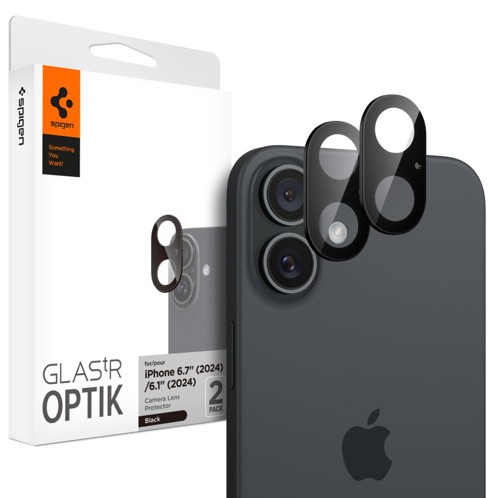 Szkło hartowane Osłona Aparatu Spigen Optik Glas.tr Camera Protector 2-pack  APPLE iPhone 16