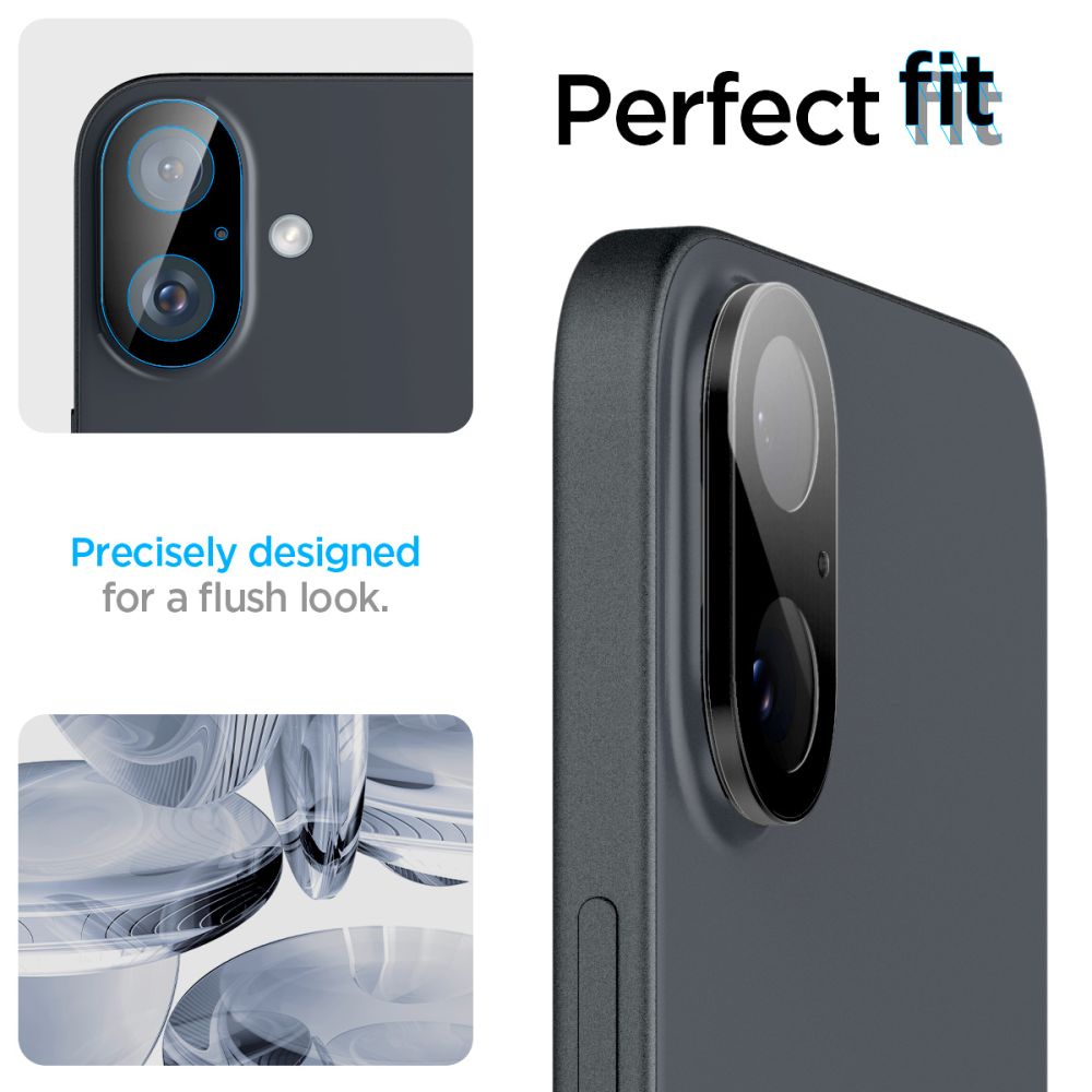 Szkło hartowane Osłona Aparatu Spigen Optik Glas.tr Camera Protector 2-pack  APPLE iPhone 16 / 11