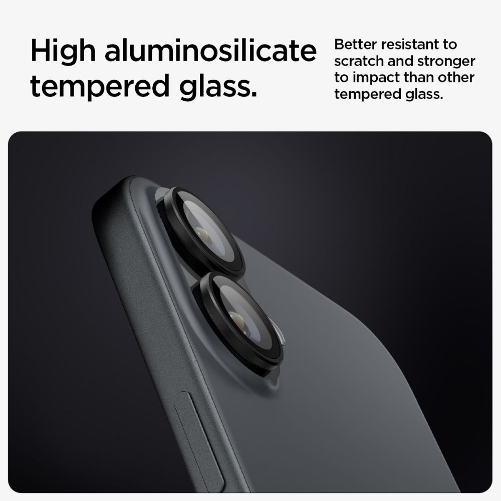 Szkło hartowane Osłona Aparatu Spigen Optik Pro Glas.tr Ez Fit Camera Protector 2-pack  APPLE iPhone 16 / 6