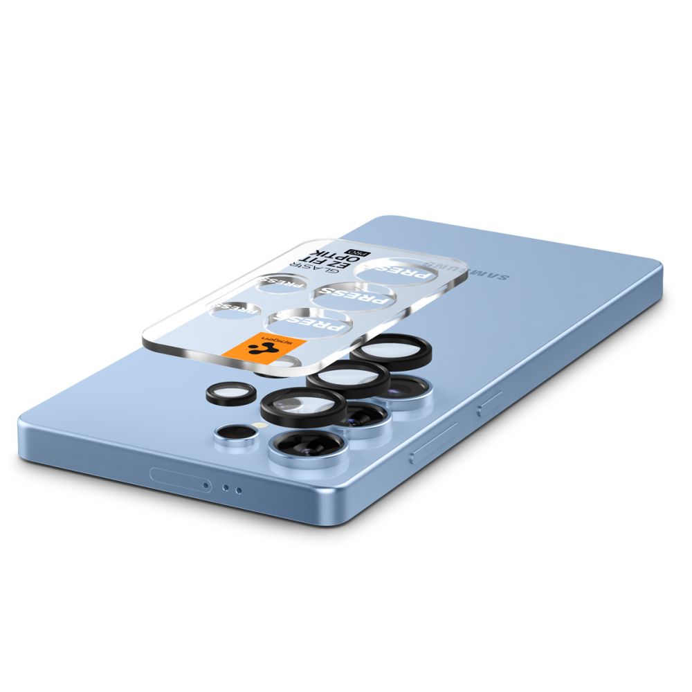 Szkło hartowane Osłona Aparatu Spigen Optik Pro Hd Glas.tr Ez Fit Camera Protector 2-pack czarne SAMSUNG Galaxy S25 Ultra / 5 Szkło hartowane Osłona Aparatu Spigen Optik Pro Hd Glas.tr Ez Fit Camera Protector 2-pack czarne SAMSUNG Galaxy S25 Ultra / 5