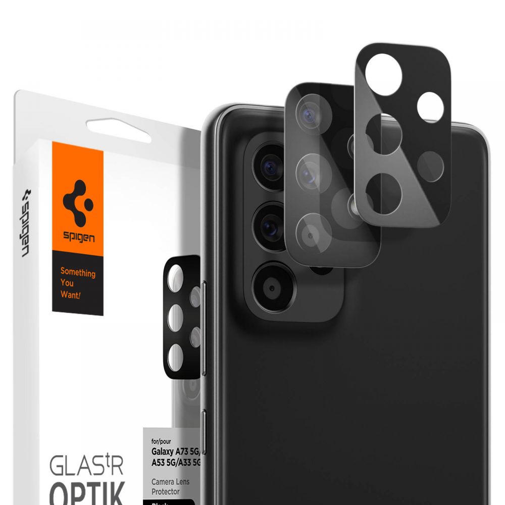 Szko hartowane Osona Aparatu Spigen Optik.tr Camera Protector 2-pack czarne SAMSUNG Galaxy A33 5G