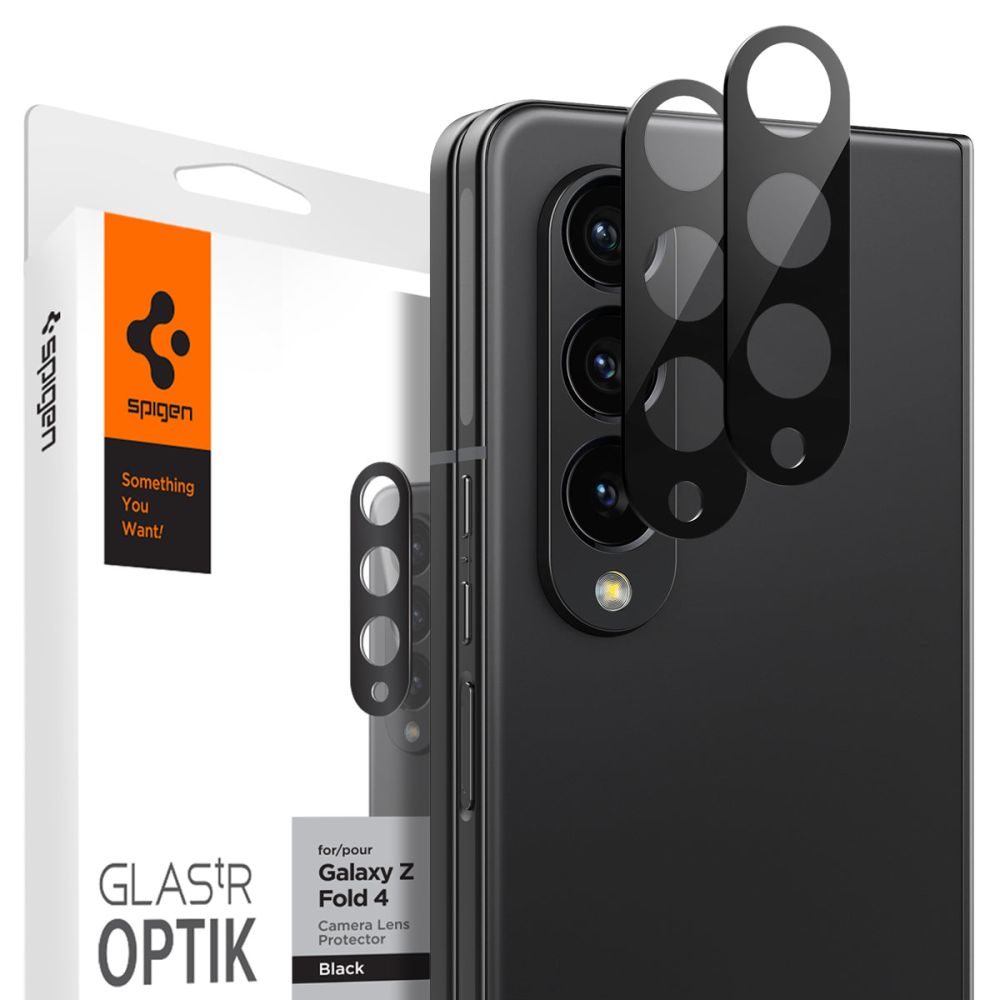 Szko hartowane Osona Aparatu Spigen Optik.tr Camera Protector 2-pack czarne SAMSUNG Galaxy Z Fold 4