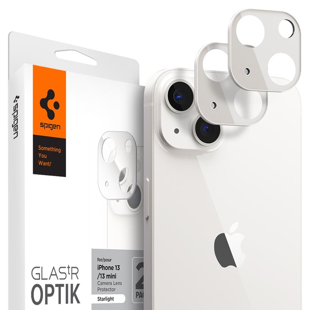 Szko hartowane Osona Aparatu Spigen Optik.tr Camera Protector 2-pack starlight APPLE iPhone 13 mini