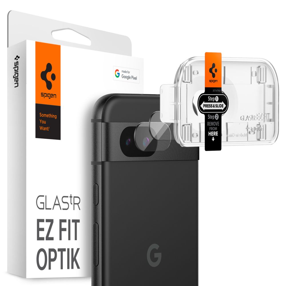 Szk�o hartowane Os�ona Aparatu Spigen Optik.tr Ez Fit Camera Protector 2-pack prze�roczyste Google Pixel 8a