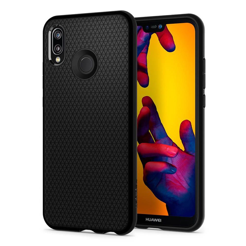 Pokrowiec etui SPIGEN Liquid AIR czarne HUAWEI P20 Lite