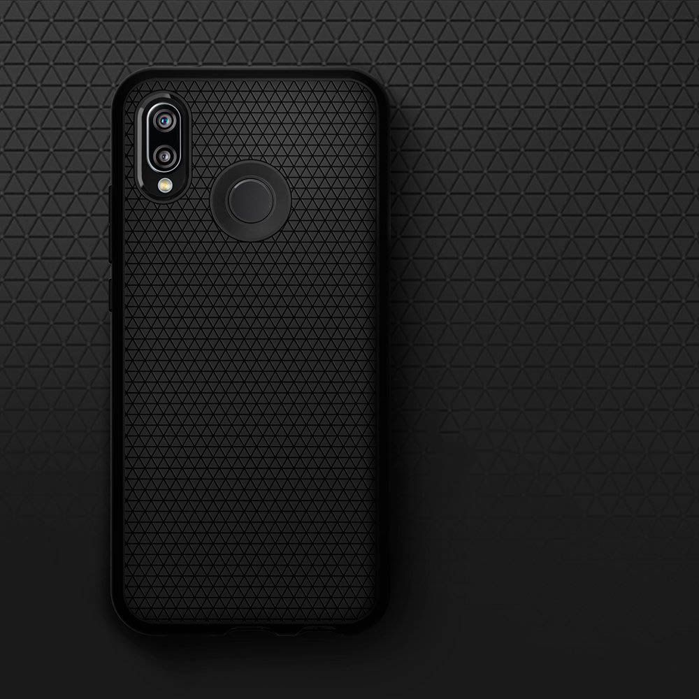 Pokrowiec etui SPIGEN Liquid AIR czarne HUAWEI P20 Lite / 4
