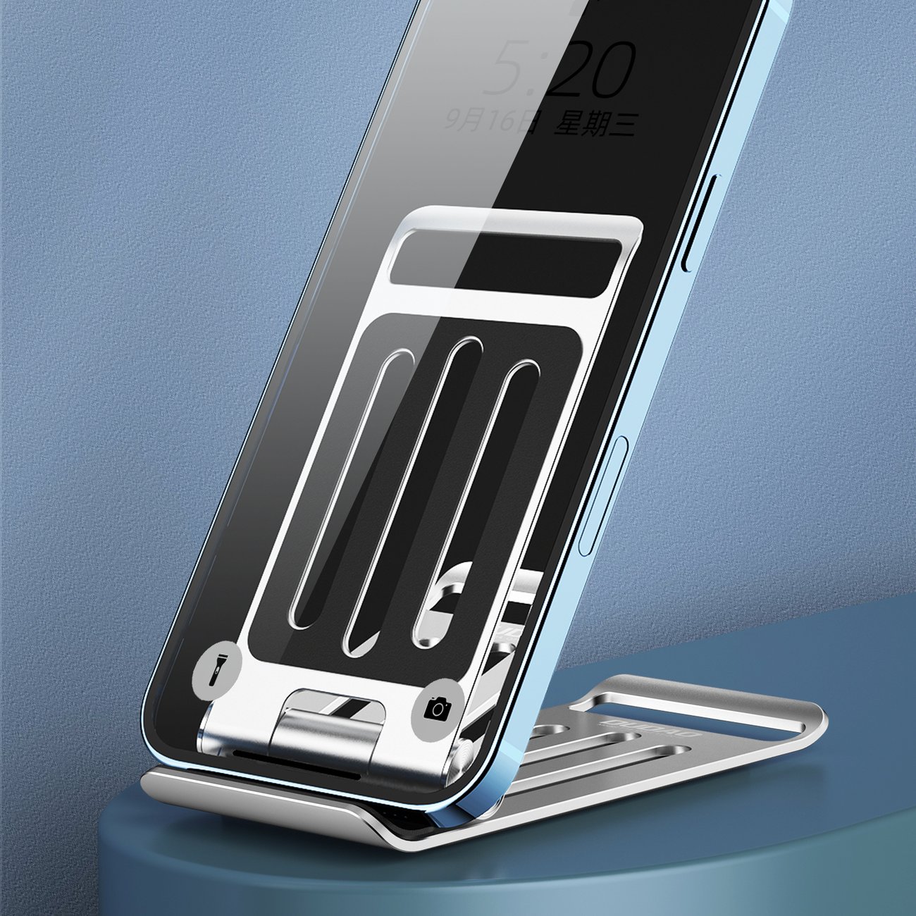Podstawka Dudao stojca skadana F14 srebrny SAMSUNG GT-i9300 Galaxy S III / 4
