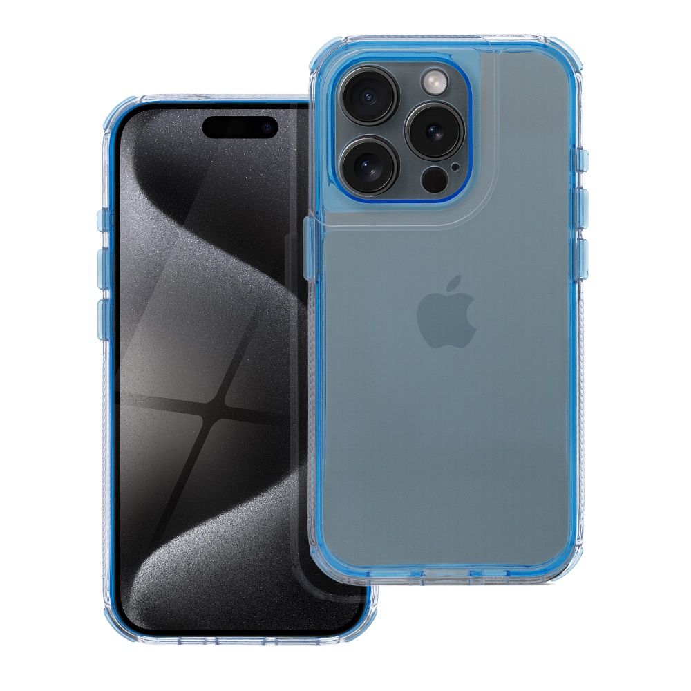 Pokrowiec przezroczyste Futera� Matrix Clear z przezroczystymi kraw�dziami niebieski APPLE iPhone 17 Pro / 2