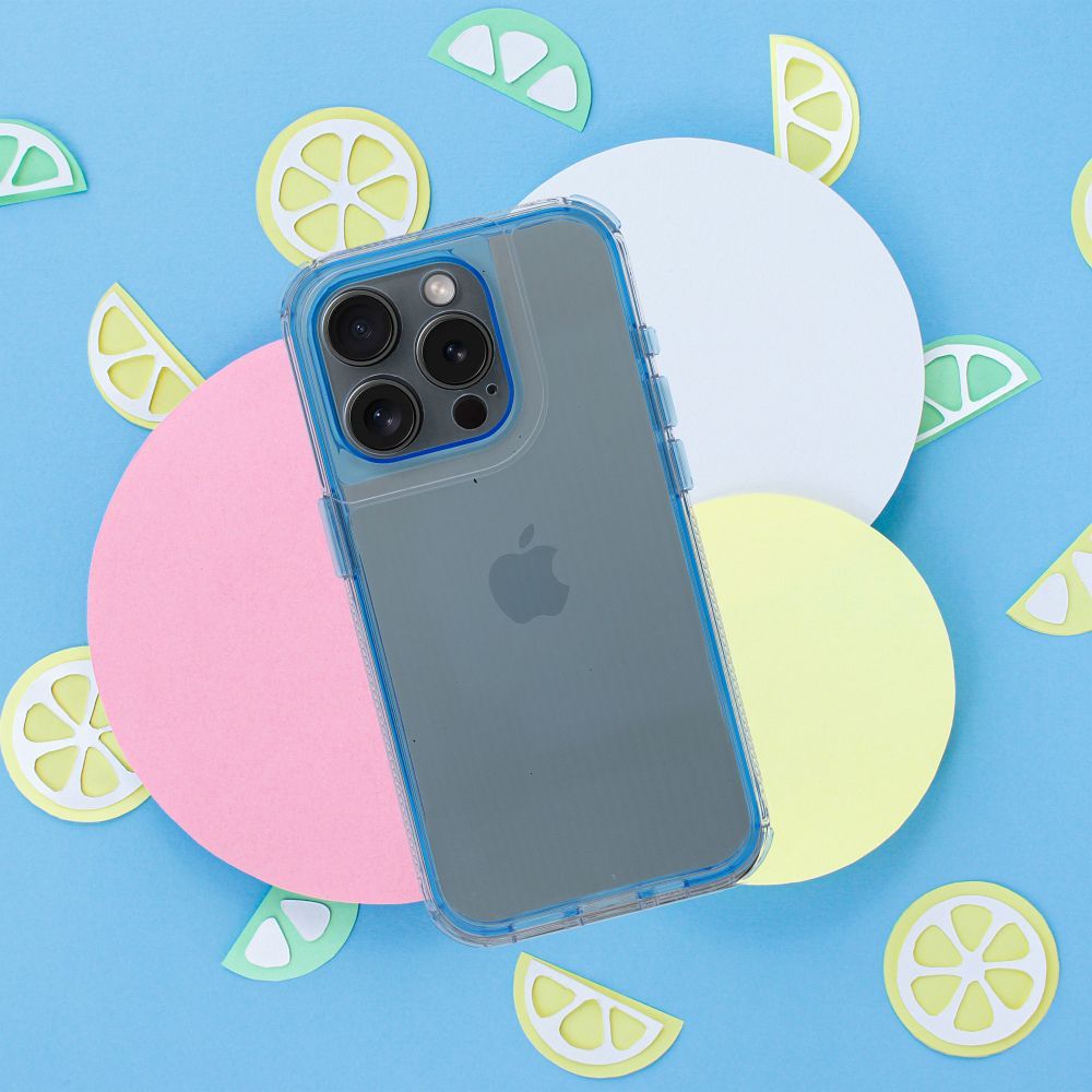 Pokrowiec przezroczyste Futera� Matrix Clear z przezroczystymi kraw�dziami niebieski APPLE iPhone 17 Pro / 6