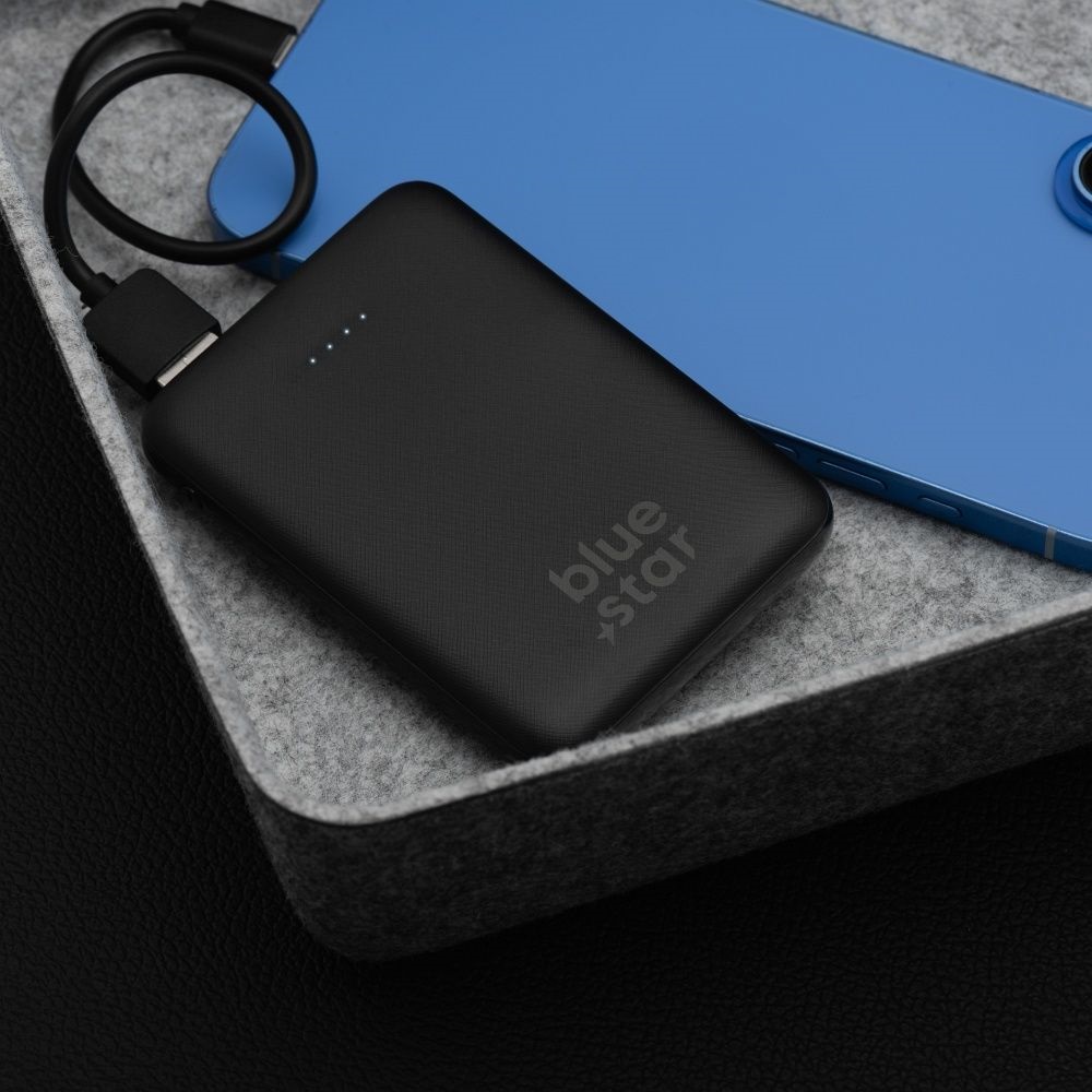 Power bank Blue Star W0539 5000 mAh 2A czarny OnePlus 5T / 3 Power bank Blue Star W0539 5000 mAh 2A czarny OnePlus 5T / 3