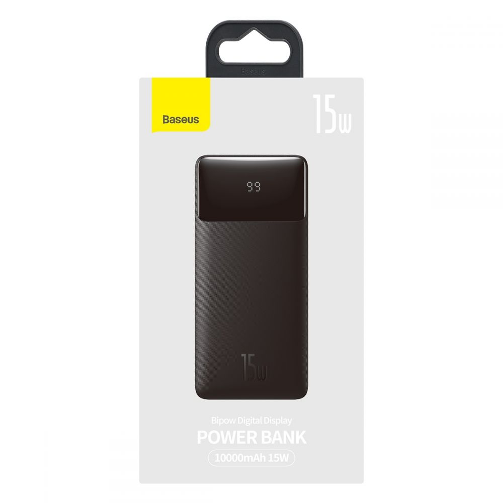 Power bank Baseus Bipow 15W 10000mAh czarny Xiaomi Redmi 4 Pro / 10