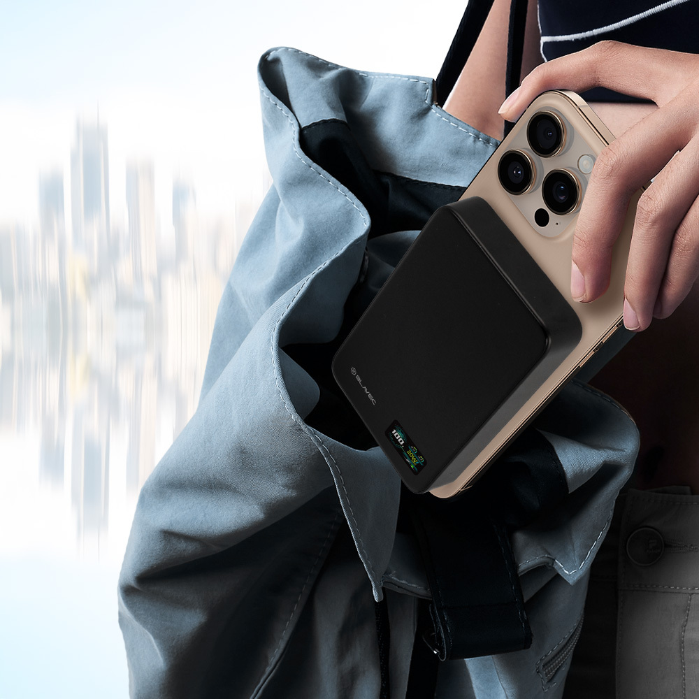 Power bank Blavec BJ-04 10000mAh Slim 22,5W indukcyjny Magsafe czarny SAMSUNG Galaxy Note 4 Edge / 2 Power bank Blavec BJ-04 10000mAh Slim 22,5W indukcyjny Magsafe czarny SAMSUNG Galaxy Note 4 Edge / 2