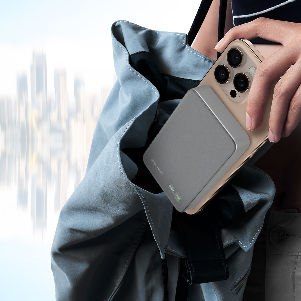 Power bank Blavec BJ-04 10000mAh Slim 22,5W indukcyjny Magsafe szary OnePlus 5T / 4 Power bank Blavec BJ-04 10000mAh Slim 22,5W indukcyjny Magsafe szary OnePlus 5T / 4