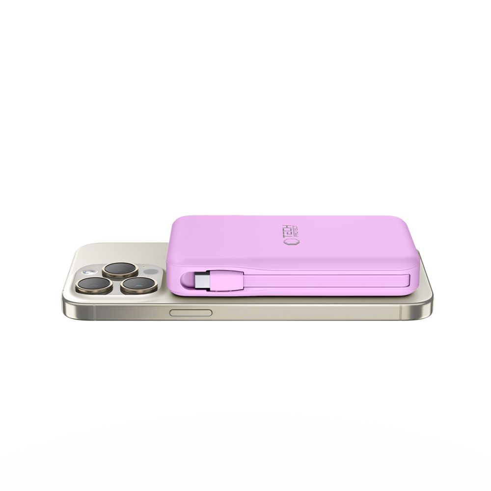 Power bank Tech-Protect PB31 LifeMag 10 000mAh fioletowy  Infinix Smart 6 / 3