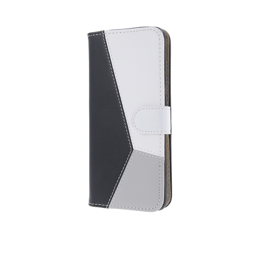Pokrowiec etui z klapk na magnes Smart Trendy Geometric biao-czarne Realme 8 5G