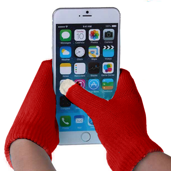 Rkawiczki damskie czerwone APPLE iPhone 7 Plus / 2