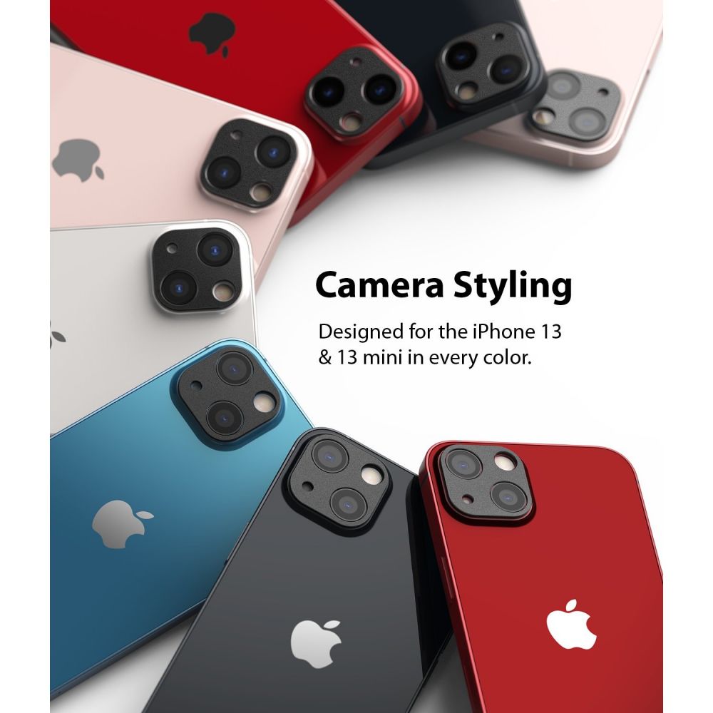 Szko hartowane Ringke Camera Styling czarne APPLE iPhone 13 mini / 3