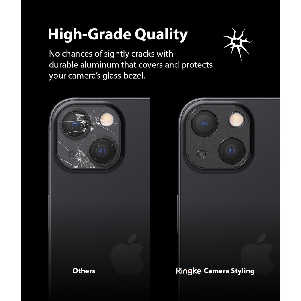 Szko hartowane Ringke Camera Styling czarne APPLE iPhone 13 mini / 4